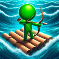 海洋战争木筏生存_logo